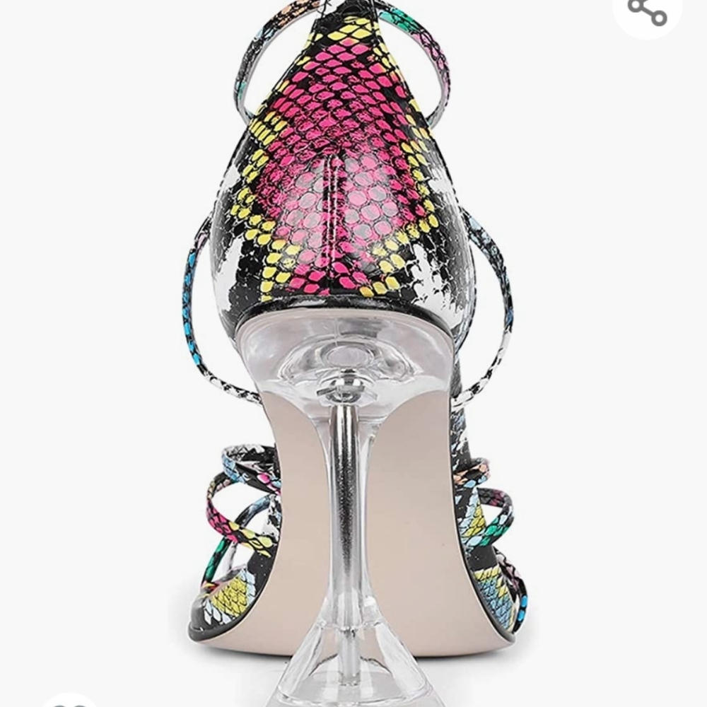 Colorful Lace-Up Heels